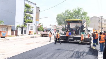 ALTIEYLÜL ASFALTLANIYOR
