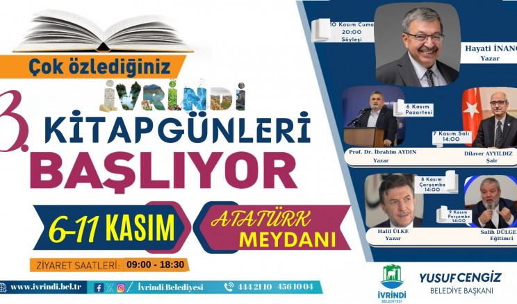 KİTAPLARIN KALBİ İVRİNDİ’DE ATIYOR