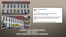 Canbey isim değişikliğine sert çıktı: “İSİM DEĞİŞİKLİĞİ HİZMET DEĞİLDİR
