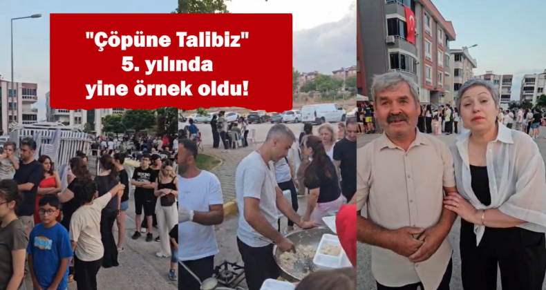 “Çöpüne Talibiz” 5. yılında yine örnek oldu!