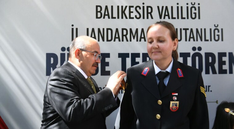 Jandarma’da Gurur Günü: Rütbeler Takdim Edildi
