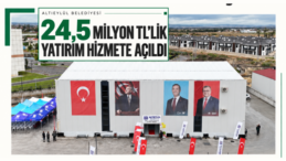 ALTIEYLÜL’ÜN ARAÇ BAKIM VE ONARIM TESİSİ HİZMETE AÇILDI
