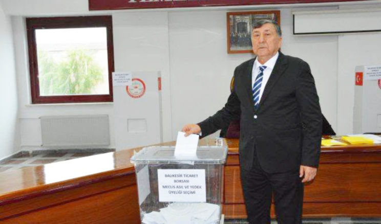 Balıkesir Ticaret Borsası’nda Mehmet Çetin güven tazeledi