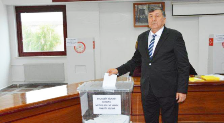 Balıkesir Ticaret Borsası’nda Mehmet Çetin güven tazeledi